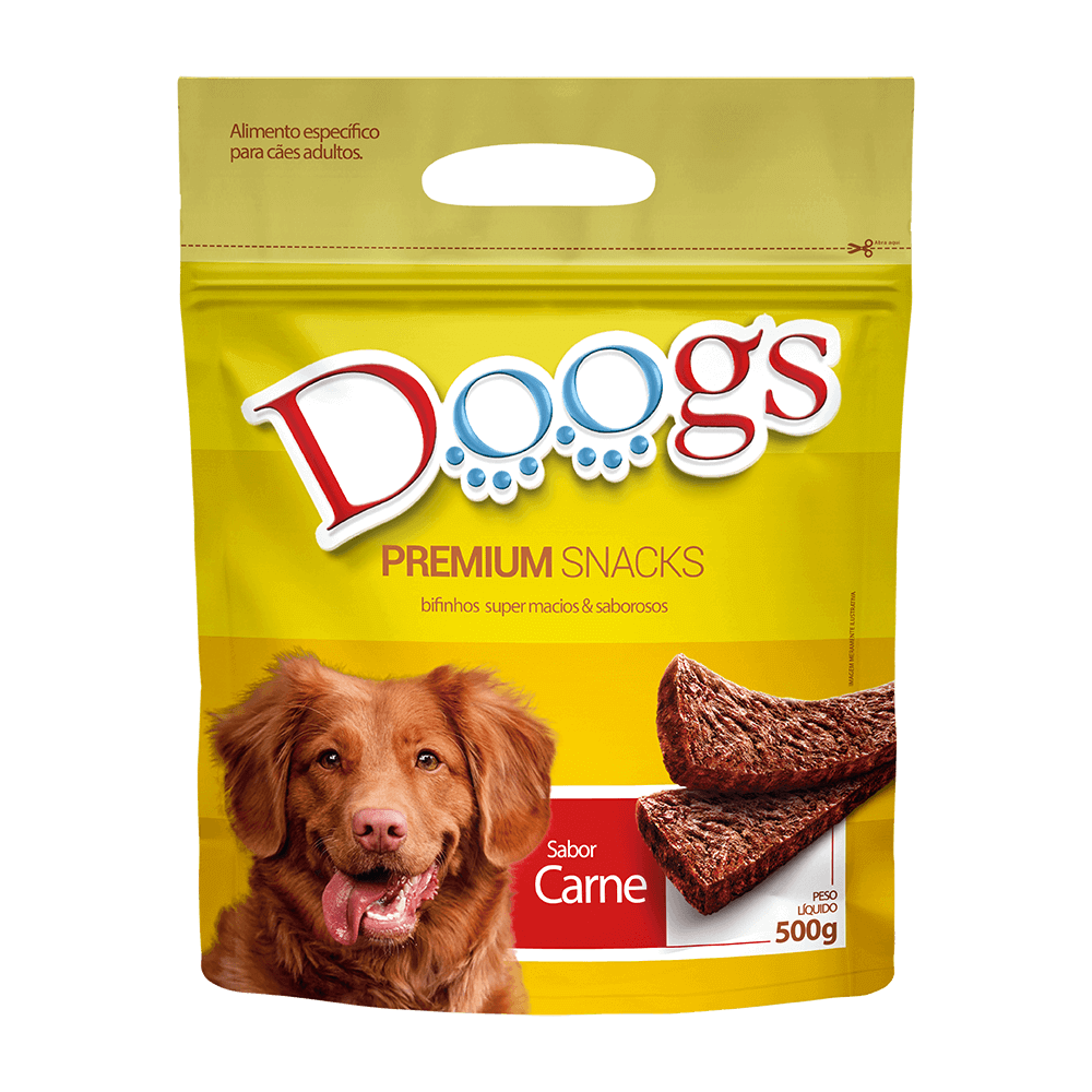 Bifinho para Cachorro Doogs Carne 500g