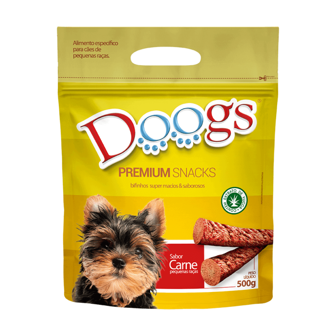 Bifinho para Cachorro Doogs Carne Raças Pequenas 500g