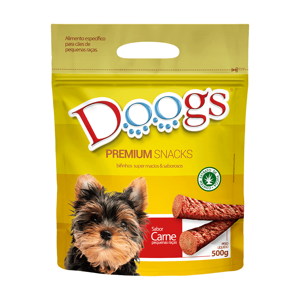 Bifinho para Cachorro Doogs Carne Raças Pequenas 500g