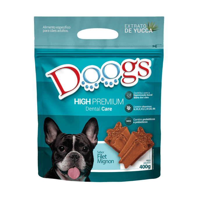 Bifinho Dental para Cachorro Doogs Filet Mignon 400g