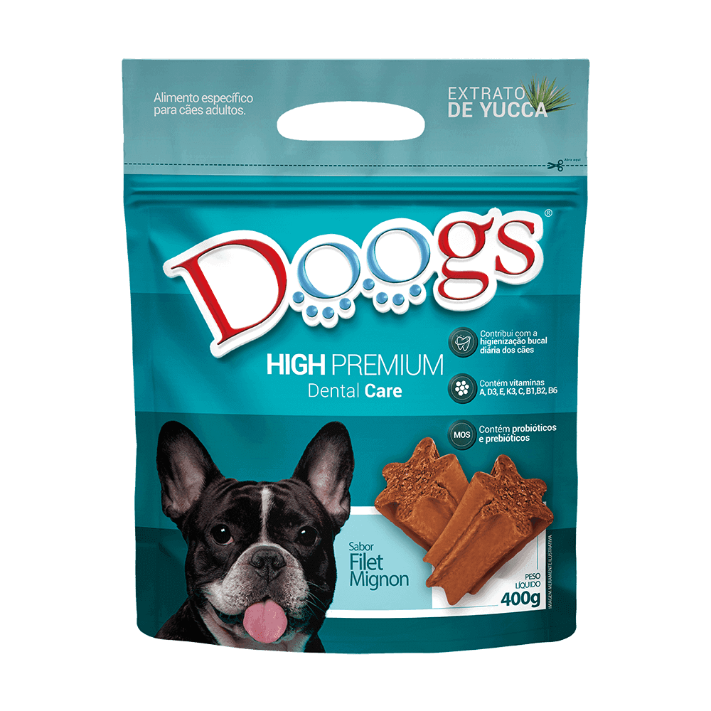 Bifinho Dental para Cachorro Doogs Filet Mignon 400g