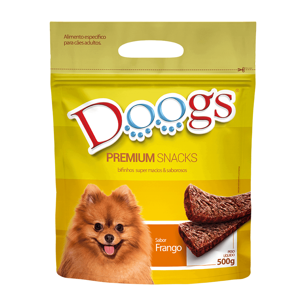 Bifinho para Cachorro Doogs Frango 500g