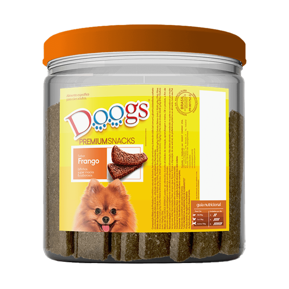 Bifinho para Cachorro Doogs Frango Pote 1kg