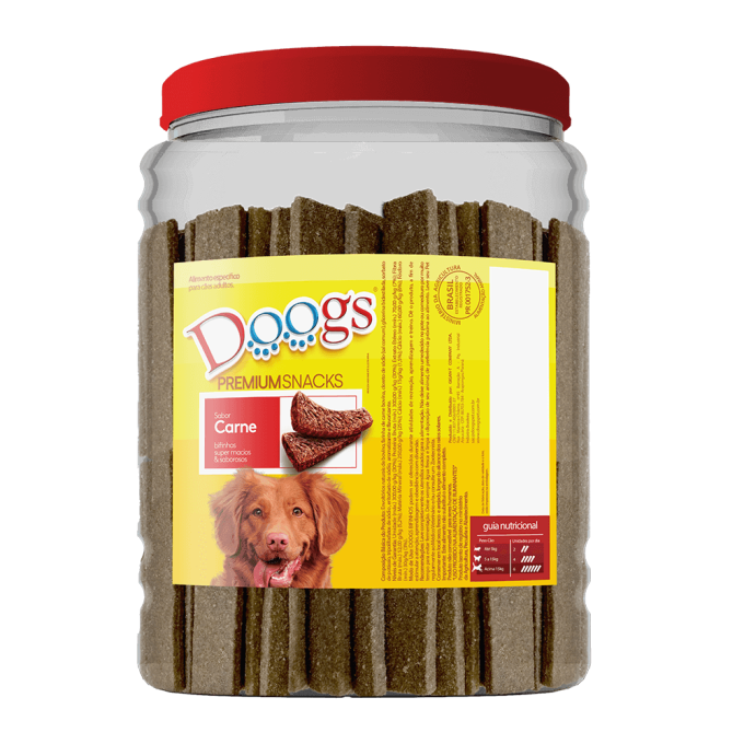 Bifinho para Cachorro Doogs Carne Pote 2,5kg