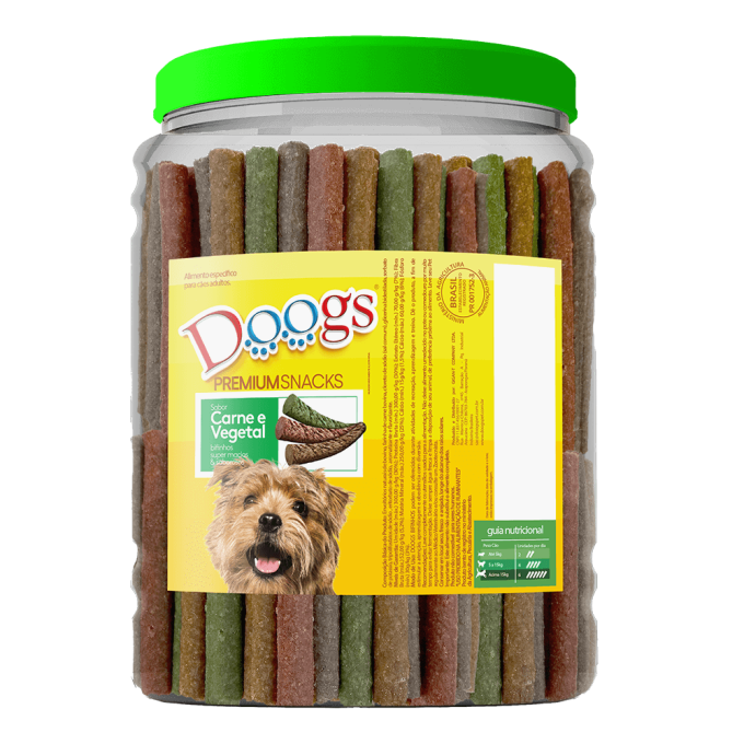 Bifinho para Cachorro Doogs Carne com Vegetais Pote 2,5kg