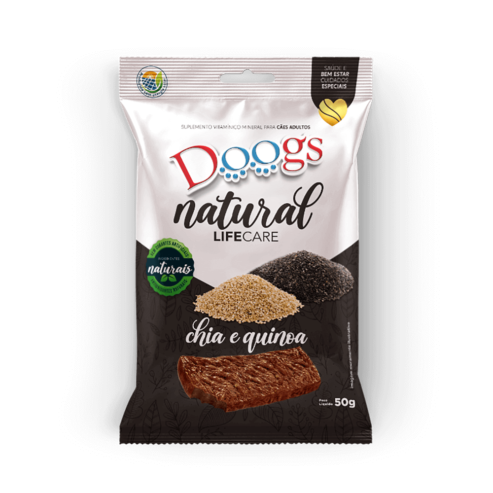 Suplemento Vitamínico para Cachorro Doogs Life Care Chia e Quinoa 50g