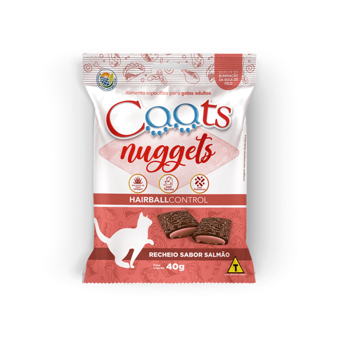 Nuggets para Gatos Caats Hairball Control 40g