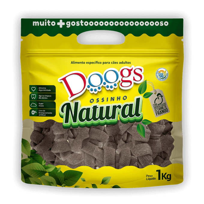 Osso Nó Integral para Cachorro Doogs Pequeno 1kg