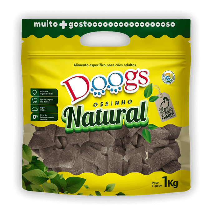 Osso Nó Integral para Cachorro Doogs Médio 1kg