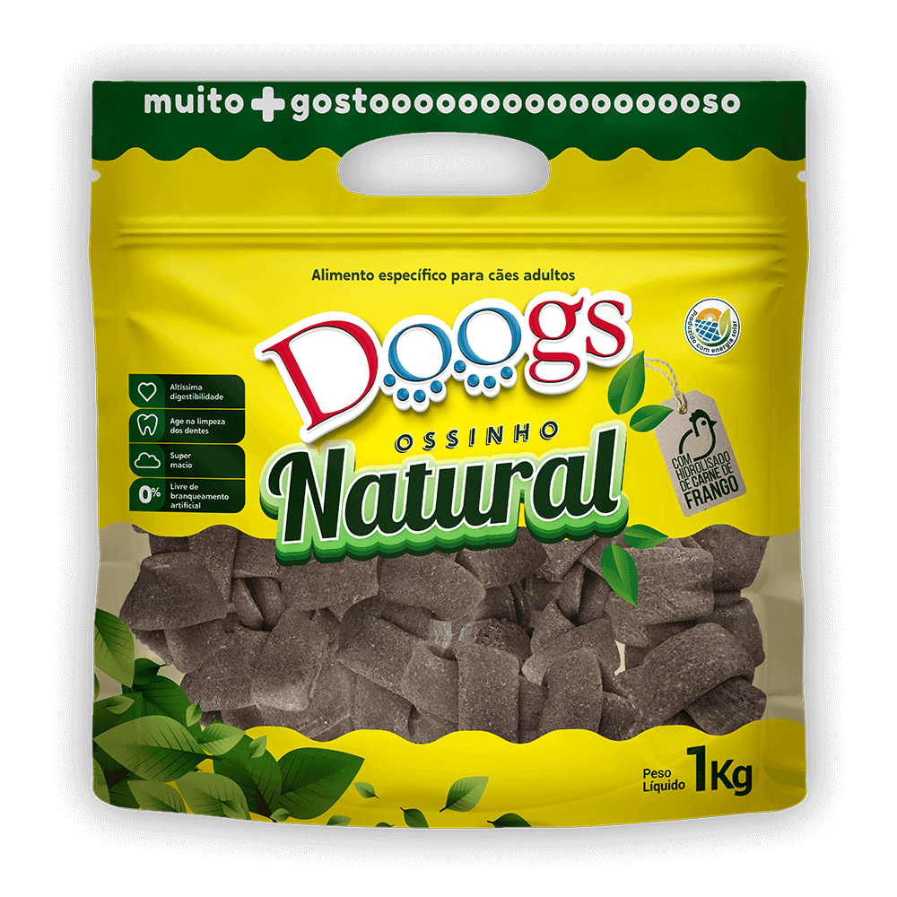 Osso Nó Integral para Cachorro Doogs Médio 1kg