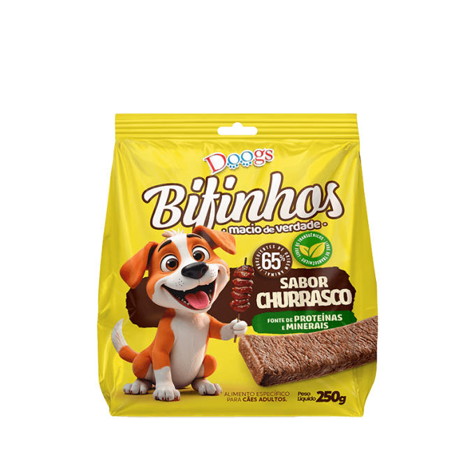 Bifinho para Cachorro Doogs Churrasco 250g