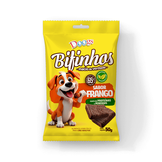Bifinho para Cachorro Doogs Frango 50g