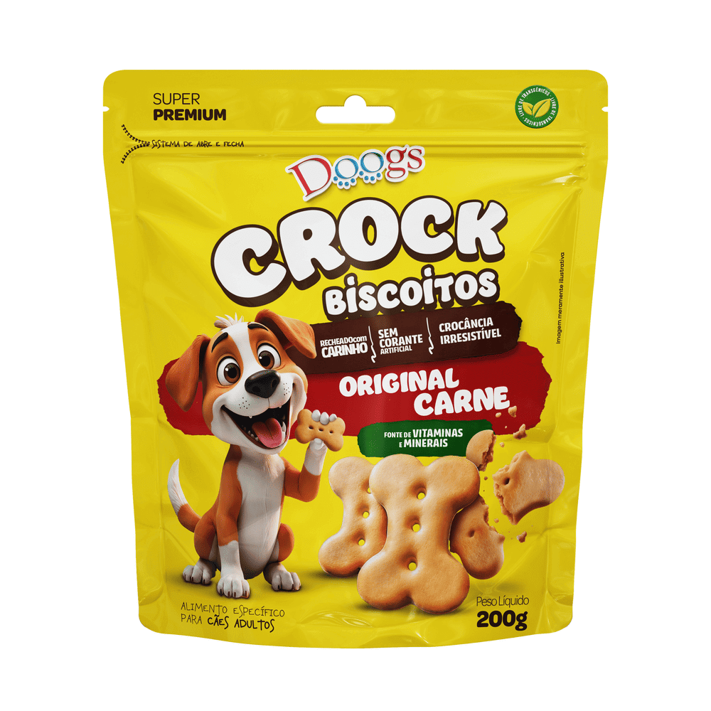 Biscoito para Cachorro Doogs Sabor Carne 200g