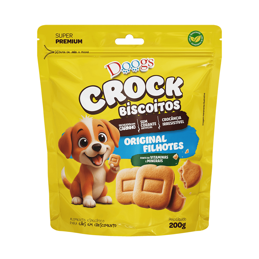 Biscoito para Cachorro Doogs Carne e Leite 200g