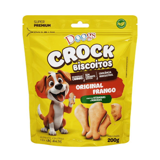 Biscoito para Cachorro Doogs Sabor Frango 200g