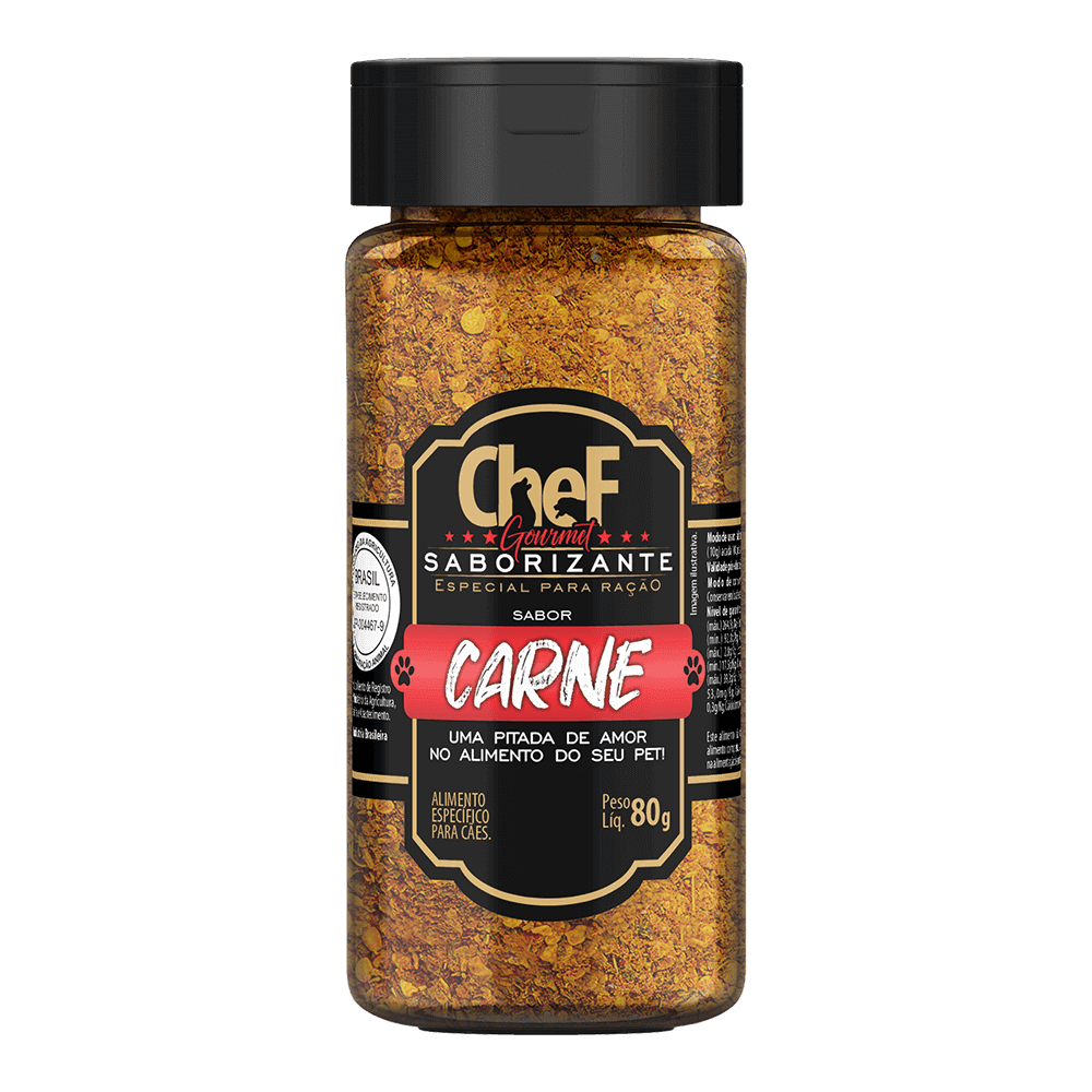 Saborizante para Cachorro Doogs Chef Gourmet Carne 80g