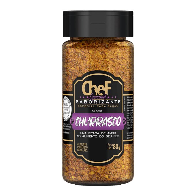 Saborizante para Cachorro Doogs Chef Gourmet Churrasco 80g