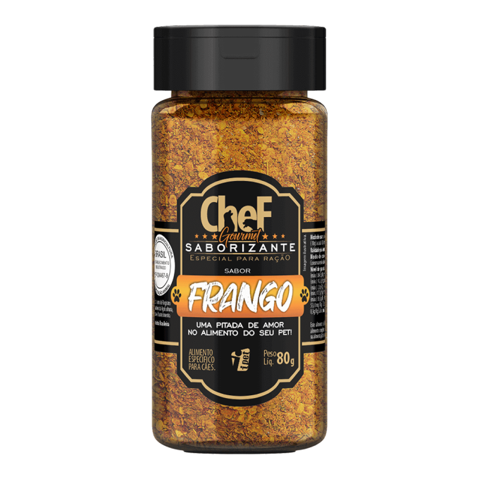 Saborizante para Cachorro Doogs Chef Gourmet Frango 80g