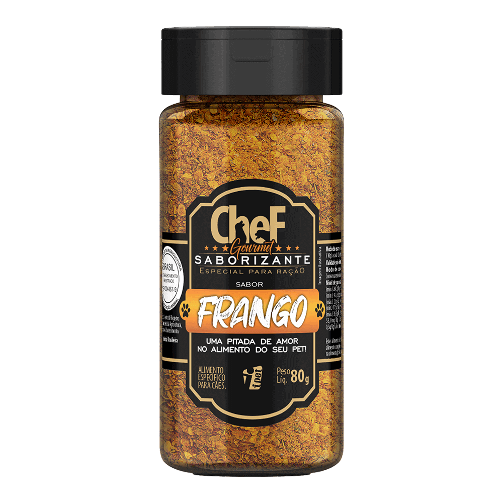 Saborizante para Cachorro Doogs Chef Gourmet Frango 80g