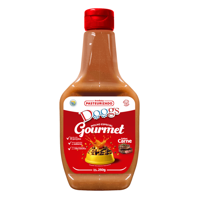 Molho Gourmet para Cachorro Adulto Doogs Carne 250g