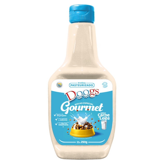 Molho Gourmet para Filhotes Doogs Carne e Leite 250g