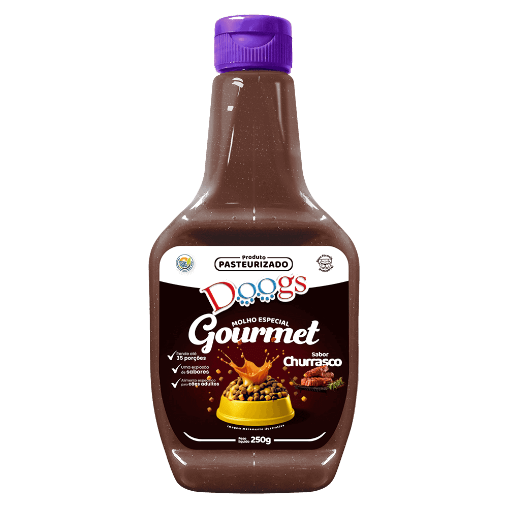 Molho Gourmet para Cachorro Adulto Doogs Churrasco 250g