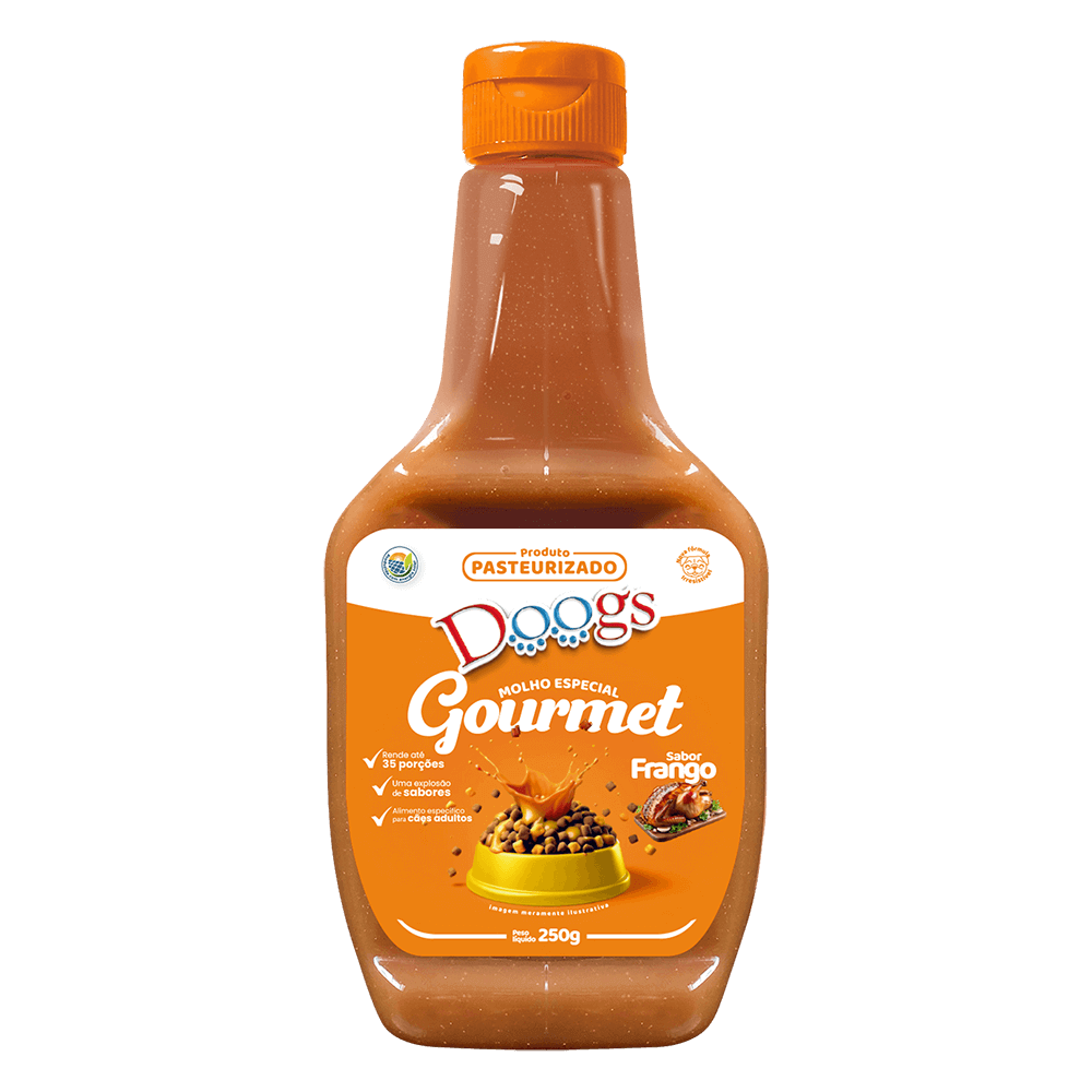 Molho Gourmet para Cachorro Adulto Doogs Frango 250g
