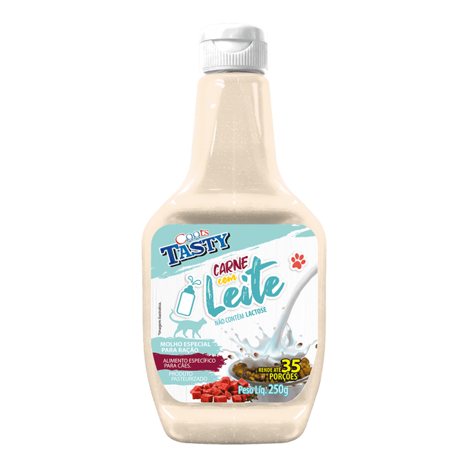 Molho para Gatos Caats Tasty Carne e Leite 250g