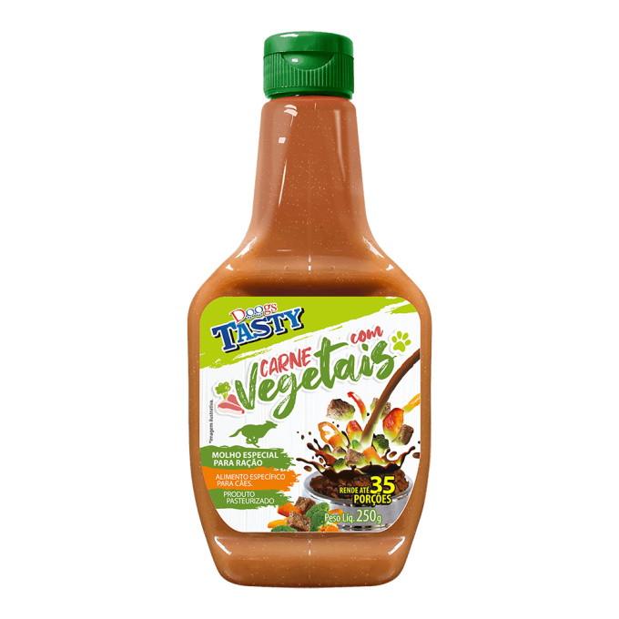 Molho para Cachorro Doogs Tasty Carne e Vegetais 250g