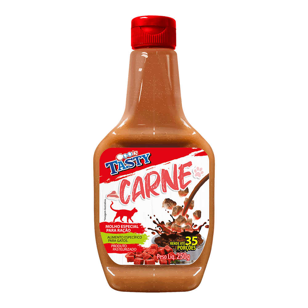 Molho para Gatos Caats Tasty Carne 250g