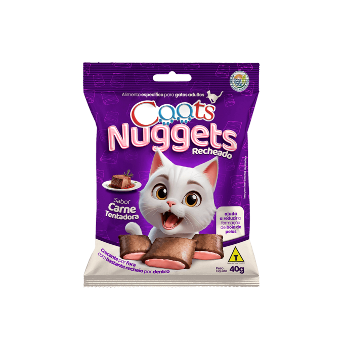 Nuggets para Gatos Caats Carne 40g