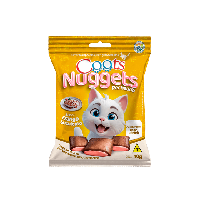Nuggets para Gatos Caats Frango 40g