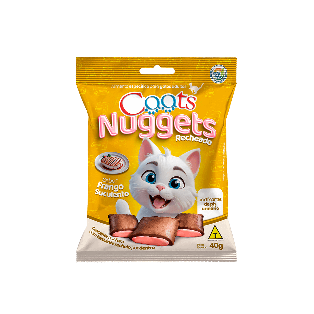 Nuggets para Gatos Caats Frango 40g