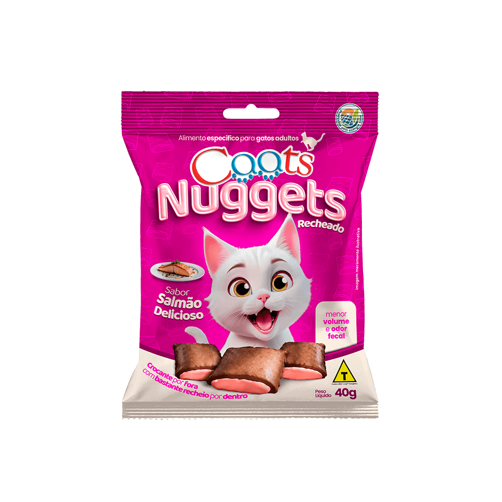 Nuggets para Gatos Caats Salmão 40g