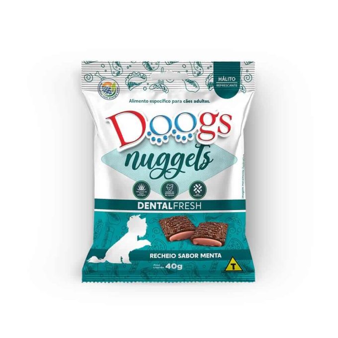 Nuggets para Cachorro Doogs Recheado Menta 40g