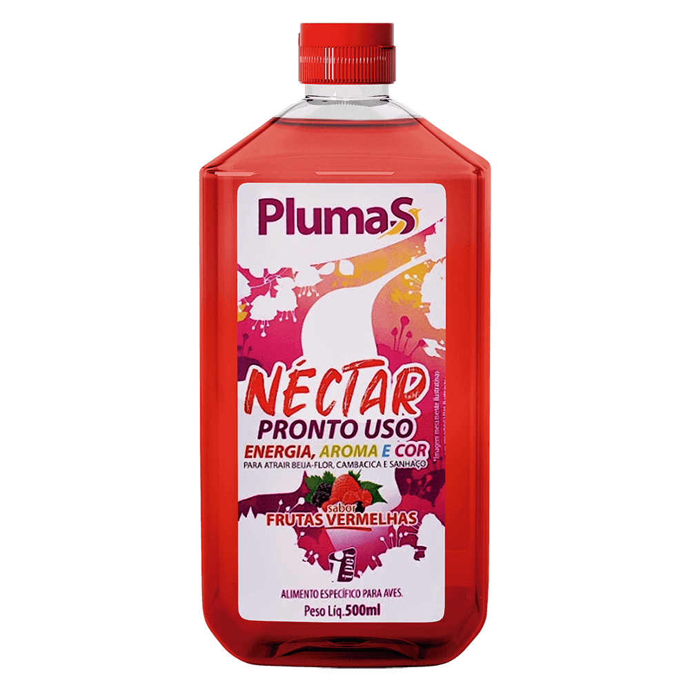Néctar para Beija-Flor Plumas Frutas Vermelhas 500ml