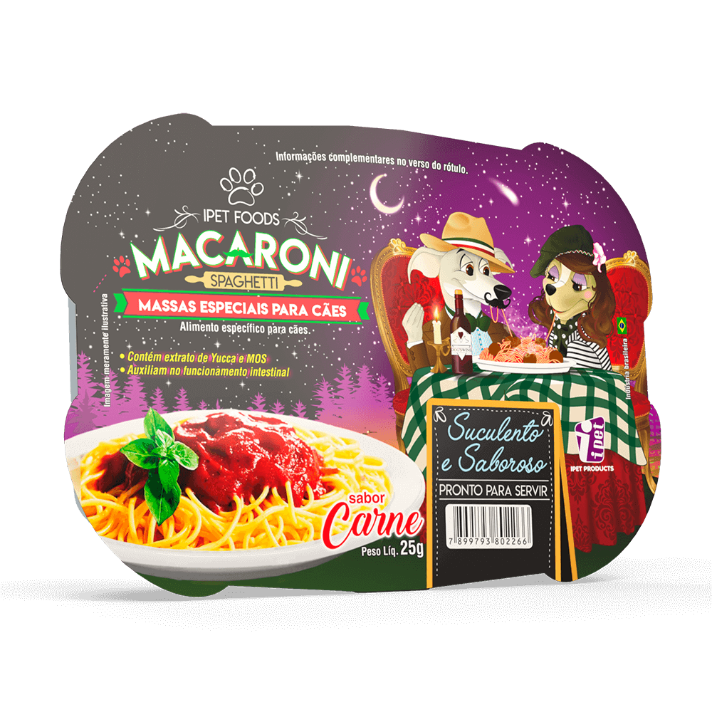 Macarrão para Cachorro Doogs Carne Spaghetti 25g