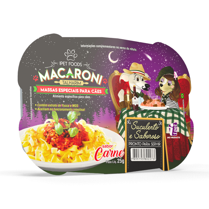 Macarrão para Cachorro Doogs Carne Talharim 25g