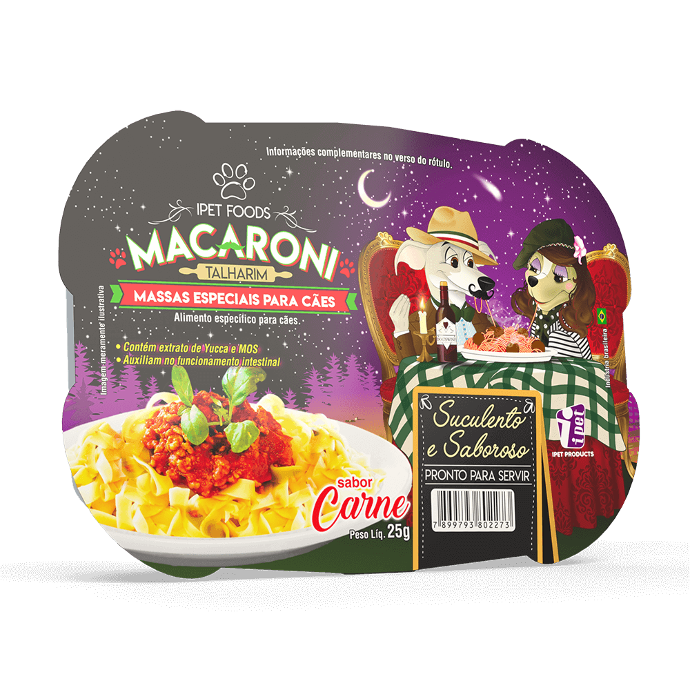 Macarrão para Cachorro Doogs Carne Talharim 25g