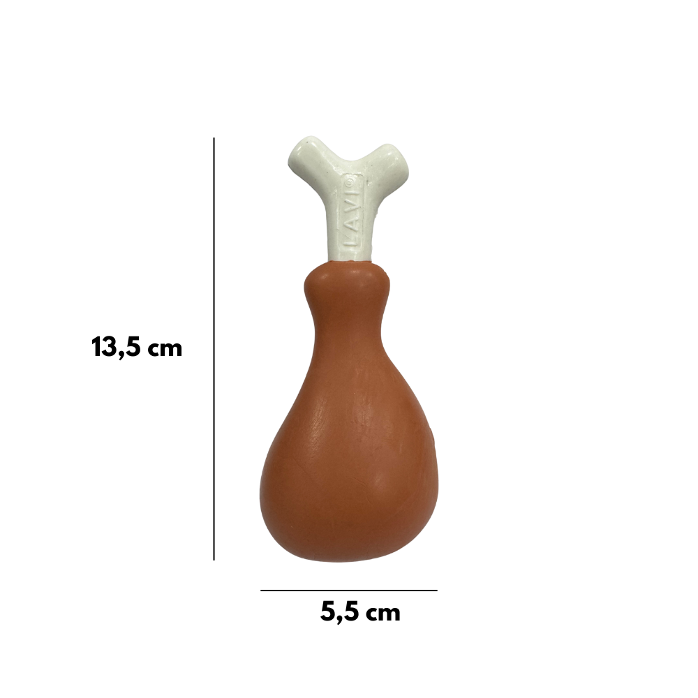 Brinquedo Mordedor para Cães Coxa de Frango Mordeduo - Imagem 3