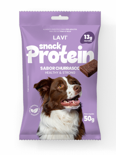 Bifinho Snack Protein 13g de proteína para cães sabor churrasco
