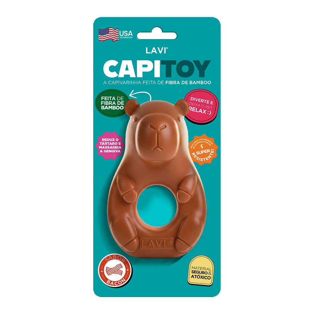 Brinquedo Mordedor para Cães Capitoy Capivara