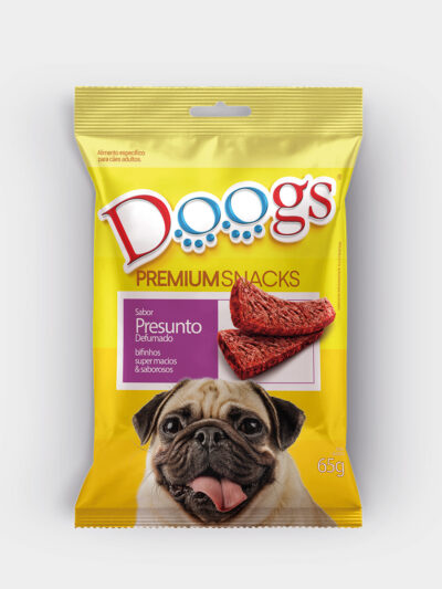 Bifinho Doogs Presunto Defumado Petisco Macio 65g