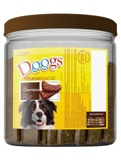 Bifinho para Cachorro Doogs Churrasco Pote 1kg