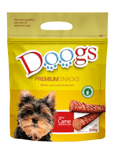 Bifinho para Cachorro Doogs Carne Raças Pequenas 500g