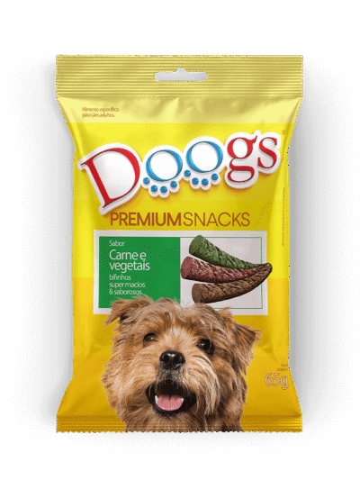Bifinho para Cachorro Doogs Carne com Vegetais 65g