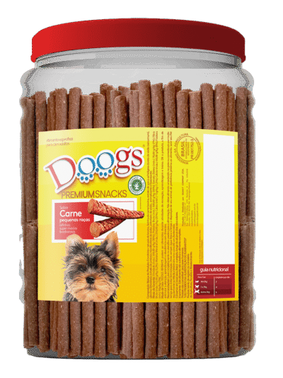 Bifinho para Cachorro Doogs Carne Raças Pequenas Pote 2,5kg