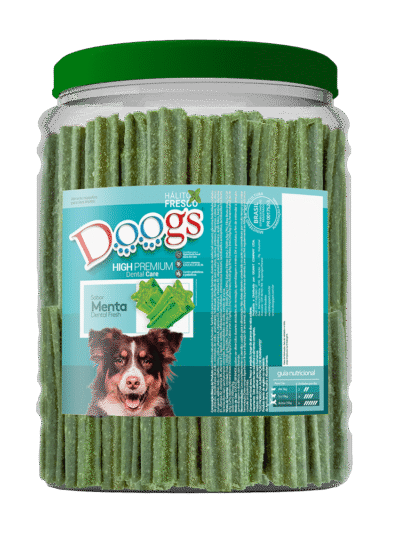 Bifinho Dental para Cachorro Doogs Menta Pote 1,8kg
