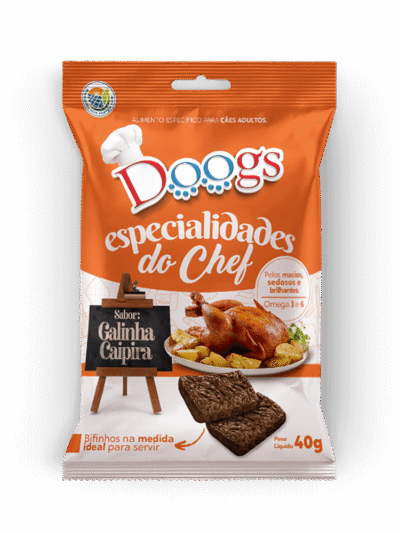 Bifinho para Cachorro Doogs Especialidades do Chef Galinha Caipira 40g