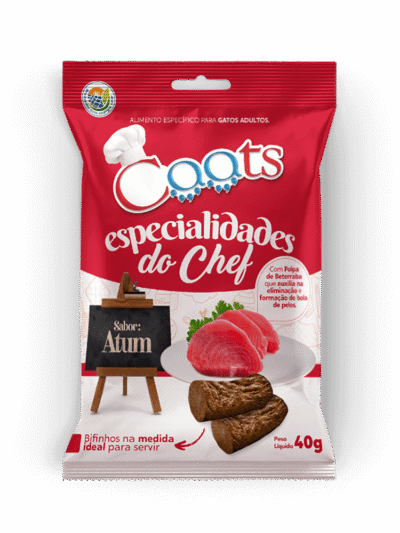 Bifinho para Gatos Caats Especialidades do Chef Atum 40g